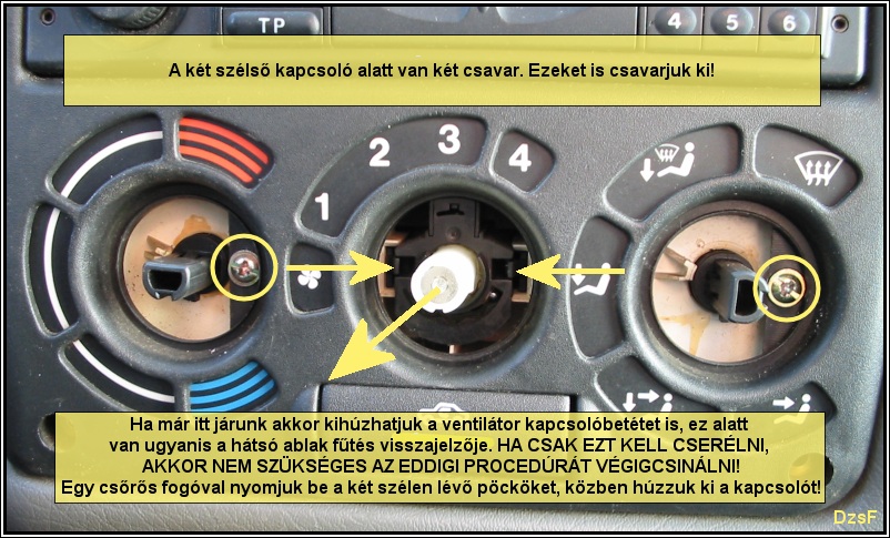 Opel astra f utastér világítás nem működik